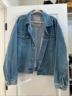 BRIDAL Vintage Old Navy Blue Denim Trucker Jacket